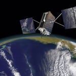 Artist's rendering of a GPS III satellite. Photo: Lockheed Martin.