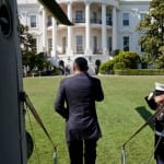 President Barack Obama exiting Marine One. Photo: White House