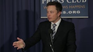 SpaceX founder and CEO Elon Musk speaks during an April 25, 2014, press conference in Washington. Photo: SpaceX.
