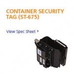 Container security tag from Savi. Photo: Savi