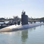 The Virginia-class attack submarine USS Mississippi (SSN 782) departs Joint Base Pearl Harbor-Hickam for routine operations. General Dynamics' sales in the quarter benefited from work on the Block IV version of the class. Photo: U.S. Navy