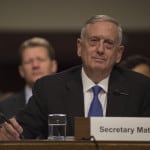 Defense Secretary Jim Mattis testifies before the Senate Armed Services Committee June 13. (DoD photo)