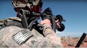 Battelle's counter-UAS DroneDefender being operated by a U.S. soldier. Photo: Battelle