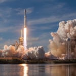 Falcon Heavy lifts off from Florida during its first flight Feb. 6, 2018. (Photo: SpaceX)