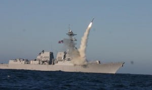 A Tomahawk launched off a U.S. Navy vessel. (Photo: U.S. Navy)