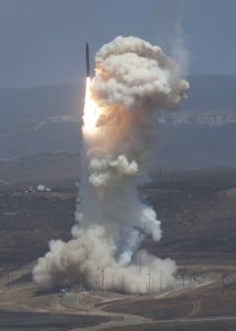 A Ground-based Missile Defense (GMD) Flight Test in June 22, 2014. (Photo: Missile Defense Agency)
