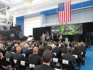 Boeing Delivers First New Build MH-47G Chinook Helicopter