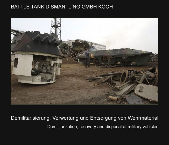 KMW Acquires Tank Dismantling Company Defense Daily