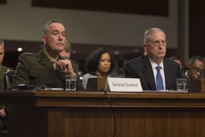SD and CJCS testify at SCAC hearing on FY18 budget