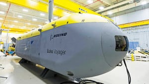 The Echo Voyager unmanned undersea vehicle, the basis for the design of the Navy's Orca Extra Large Unmanned Undersea Vehicle (XLUUV). (Photo: Boeing)