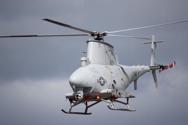 MQ-8B Fire Scout test with COBRA Mine detection