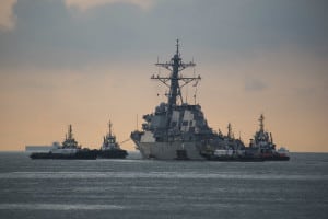 USS McCain On The Way To Japan