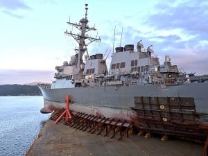 USS John S. McCain Heading Back To Japan From Philippines