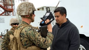 Marine Corps, biometrics, crossmatch