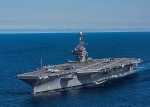 The Nimitz-class aircraft carrier USS John C. Stennis (CVN-74) transiting the Pacific Ocean in 2017. (Photo: U.S. Navy)