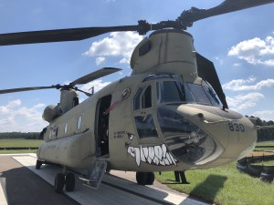 Fresh From Afghanistan, US National Guard Chinooks Patrol Flooded NC