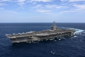 The Nimitz-class aircraft carrier USS Harry S. Truman (CVN-75) transits the Atlantic Ocean in September 2018. (Photo: U.S. Navy)