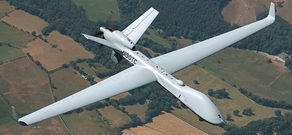 A General Atomics MQ-9B SkyGuardian in flight. Photo courtesy of GA-ASI