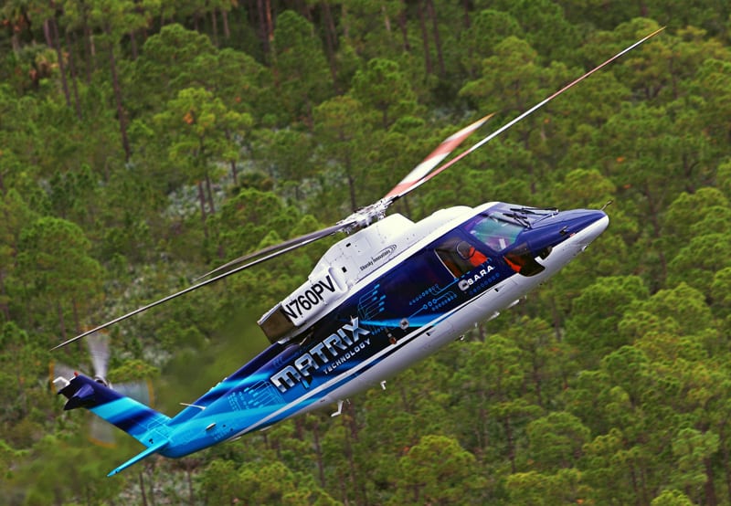 Sikorsky's Autonomy Research Aircraft (SARA) in flight. (Sikorsky photo)