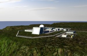 A company rendering of the potential Homeland Defense Radar-Hawaii in Oahu, Hawaii. (Rendering: Lockheed Martin)