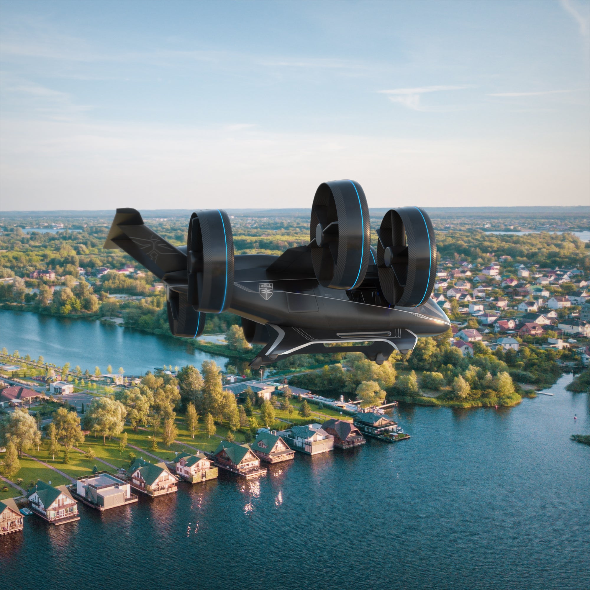 Bell Unveils Ducted Fan Hybrid Electric Vertical Flight Vehicle 