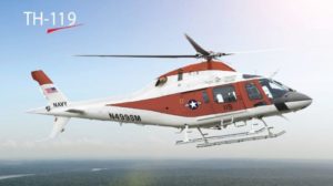 Leonardo's winning TH-119 bid for the U.S. Navy TH-73A Advanced Helicopter Training Systems (AHTS) aircraft. (Image: Leonardo)