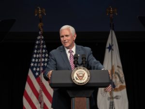 Pence Praises American Leadership in Space, Vows Space Force Will Happen at SATELLITE Show