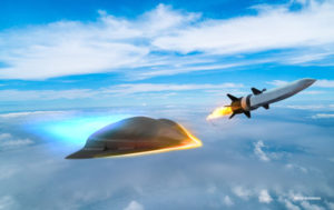 Hypersonic vehicles operate at extreme speeds and high altitudes. Raytheon is developing hypersonics for the U.S. Department of Defense. (Image: Raytheon)