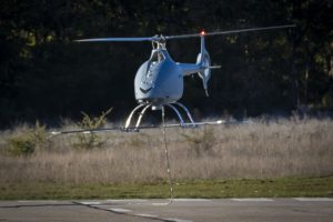 Airbus Helicopters' VSR700 naval UAS makes its first flight, tethered to the ground in southern France. 