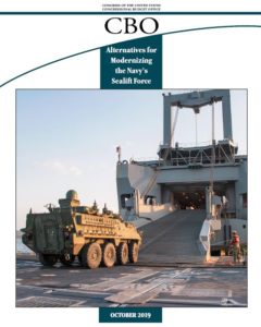 The October 2019 Congressional Budget Office Report, Alternatives For Modernizing the Navy's Sealift Force.