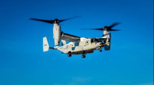 The first flight of the first Navy CMV-22B Osprey in Amarillo, Texas, verifying product requirements and airworthiness for the U.S. Navy. (Photo: Bell Textron)