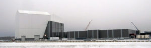 Construction of the structure that will house the Missile Defense Agency’s Long Range Discrimination Radar (LRDR) is almost finished at Clear Air Force Station in Clear, Alaska. (Photo: Lockheed Martin)
