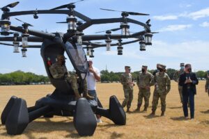 Air Force Leaders Witness Manned Electric Flight Demonstration By LIFT Aircraft’s HEXA