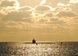 The Los Angeles-class attack submarine USS Annapolis (SSN-760) departs the Thames River for a scheduled deployment in 2012. (Photo: U.S. Navy, Petty Officer 1st Class Virginia Schaefer)