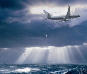 P-8A aircraft dropping a Sparton sonobuoy. (Photo: Elbit Systems)