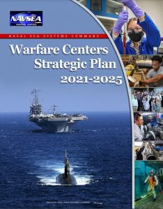 Cover for the NAVSEA Warfare Centers Strategic Plan 2021-2025, released on May 10, 2021. (Image: U.S. Navy)