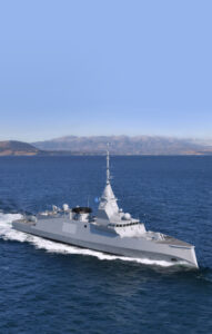 Rendering of the future Greek Hellenic Navy Defence and Intervention Frigate (Image: Naval Group)