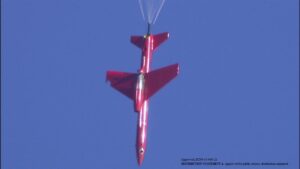 The target drone in recovery parachute after being hit by the Layered Laser Defense System during a February 2022 test at hite Sands Missile Range, N.M. (Photo: Lockheed Martin via Office of Naval Research)