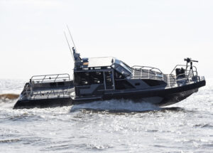 A Metal Shark 38-foot Defiant patrol vessel like one Ukraine has ordered and is receiving in 2022. (Photo: Metal Shark)