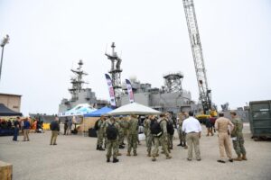 The two-week long Repair Technology Exercise, or REPTX, kicked off Monday, Aug. 22, 2022 pier side at Naval Surface Warfare Center, Port Hueneme Division (NSWC PHD). (Photo: U.S. Navy by Dana Rene White/Released)