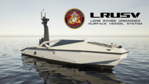 Artist concept of the Metal Shark Long Range Unmanned Surval Vessel System for the U.S> Marine Corps. (Image: Metal Shark)