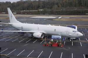 New Zealand’s first P-8A Poseidon aircraft delivered during a ceremony in Seattle, Wash. on December 7, 2022. (Photo: Boeing)