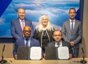 Boeing and Antonov Company signed a Memorandum of Understanding at the Farnborough International Air Show on July 22, Boeing said (Boeing Photo)