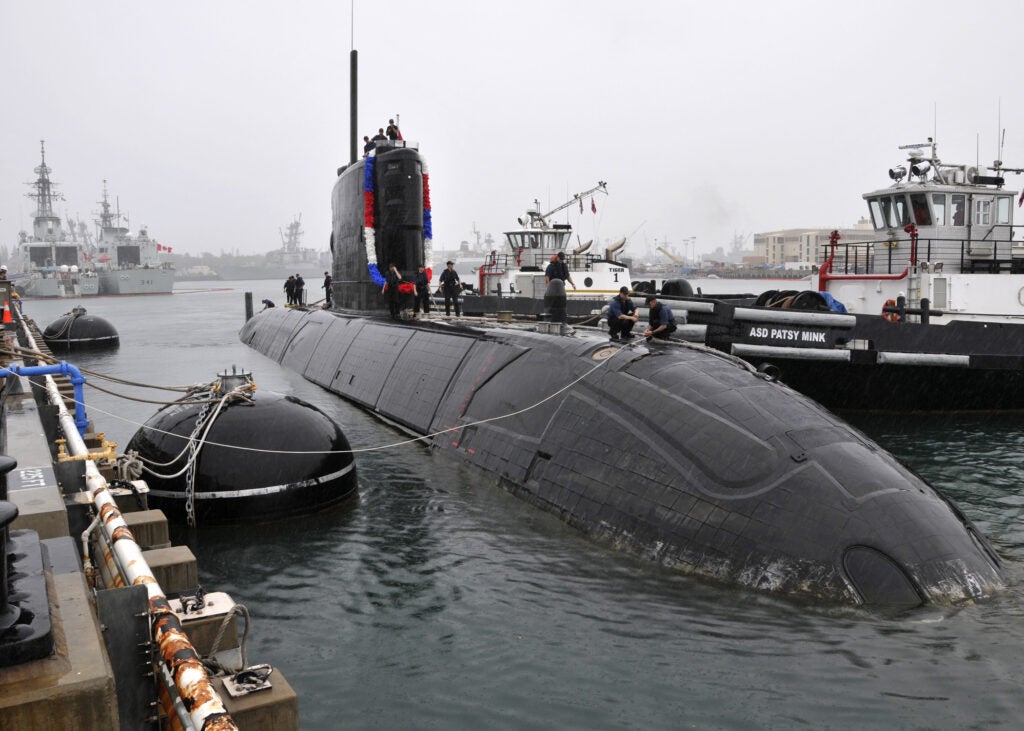 The Royal Canadian Navy’s Victoria-class submarine HMCS Victoria (SS6 876) arriving at Joint Base Pearl Harbor-Hickam to participate in the July 20212 Rim of the Pacific exercise. (Photo: U.S. Navy by Chief Mass Communication Specialist Josh Thompson / Released)