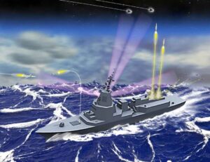Artist impression of an Aegis System Equipped Vessel (ASEV) published by the Japanese Ministry of Defense in its 2023 Defense White Paper. (Image: Japan Ministry of Defense)