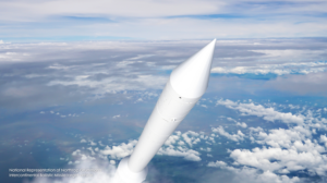 Northrop Grumman’s Modified Ballistic Re-Entry Vehicle-11 (MBRV-11) with a new front-end to be integrated onto intermediate range ballistic missile and intercontinental ballistic missile targets, emulating sophisticated threats the Next Generation Interceptor is designed to defeat in missile defense test demonstrations. (Photo: Northrop Grumman)