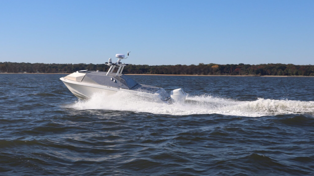 Textron’s new Tsunami family of autonomous unmanned surface vessels, worked on with Brunswick Corp. (Photo: Textron)