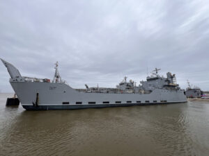 U.S. Army Vessel (USAV) General Frank S. Besson (LSV-1) from the 7th Transportation Brigade (Expeditionary), 3rd Expeditionary Sustainment Command, XVIII Airborne Corps, departed Joint Base Langley-Eustis en route to the Eastern Mediterranean on March 9, 2024.