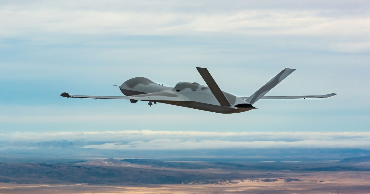 General Atomics Simulates Live Shootdown Using MQ-20 UAS Equipped With AI Pilot