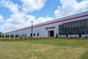 Exterior view of L3Harris Technologies’ new Advanced Manufacturing Facility-South facility in Huntsville, Ala.